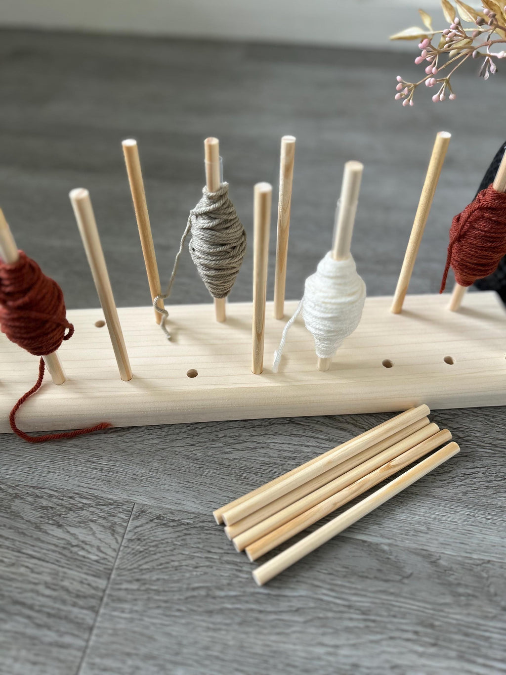 Personalized Yarn Bobbin Holder: Knitting Crochet Colorwork Organizer