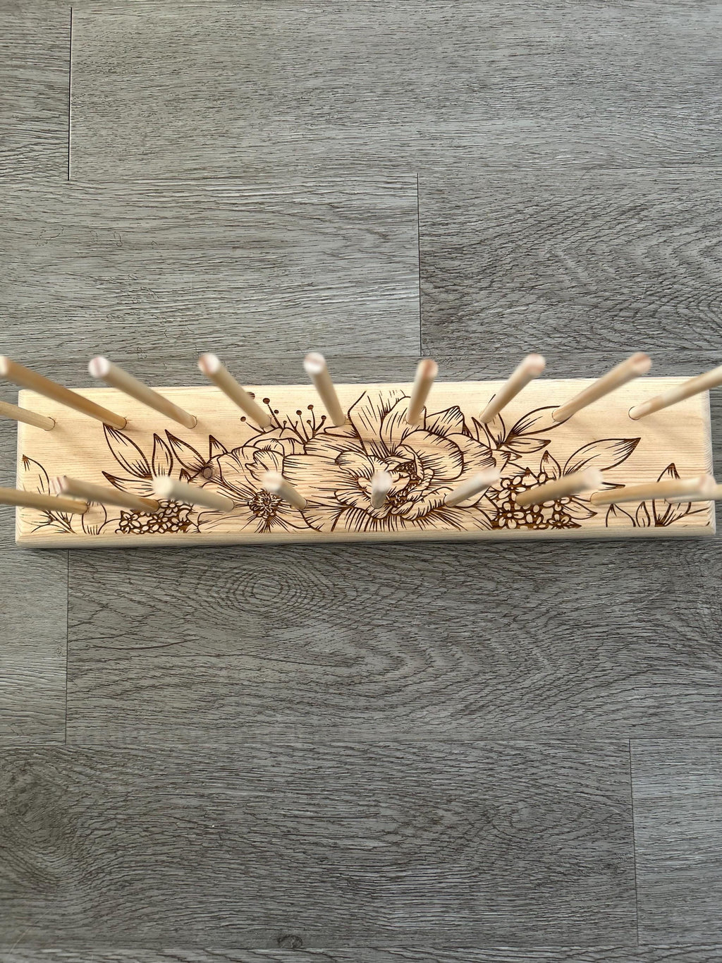 Personalized Yarn Bobbin Holder: Knitting Crochet Colorwork Organizer