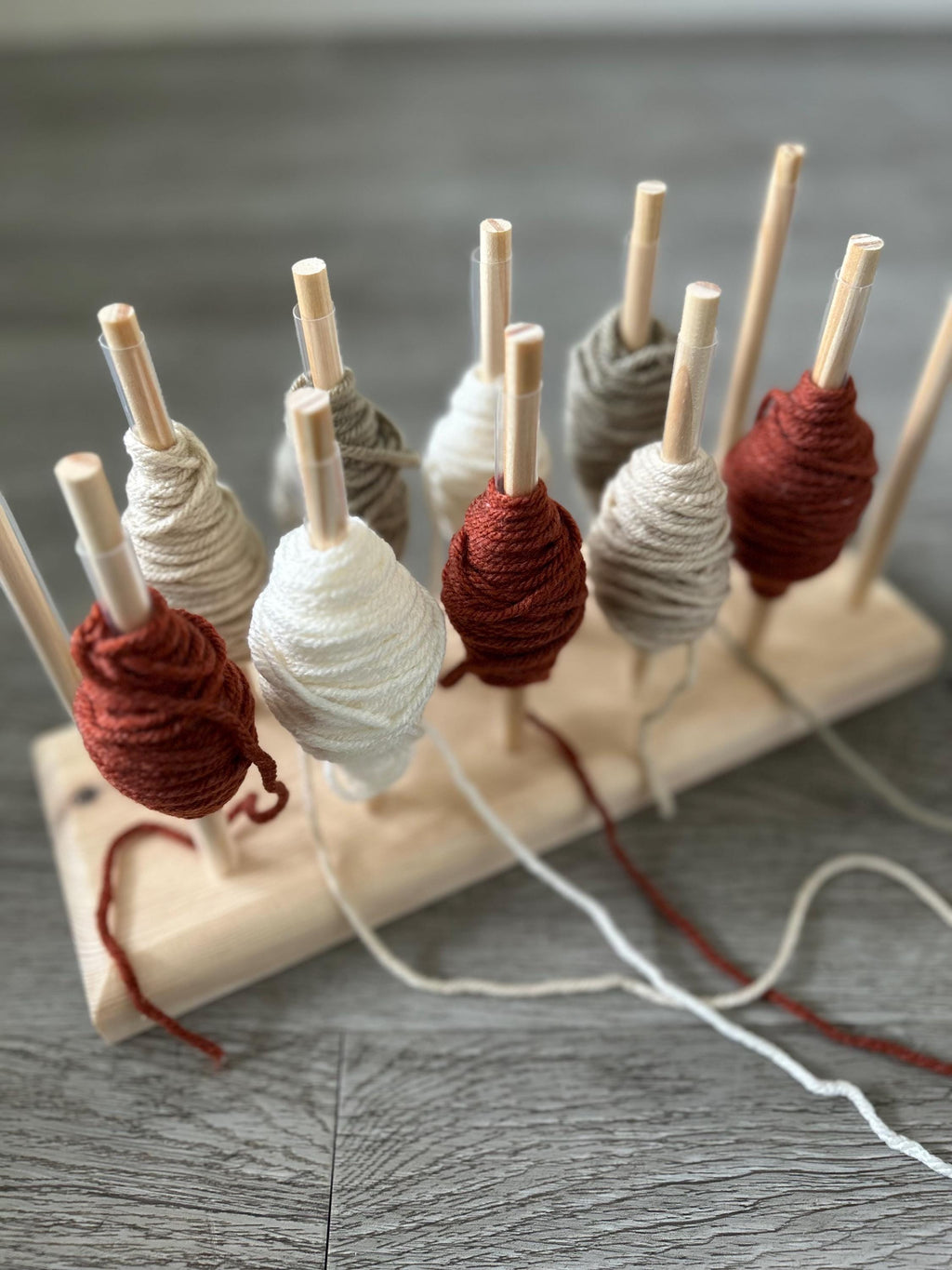 Personalized Yarn Bobbin Holder: Knitting Crochet Colorwork Organizer