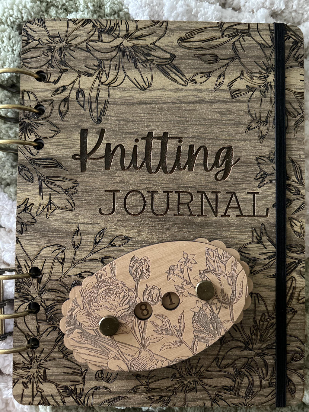 Row Counter for Knitting and Crochet Sunflower Paper