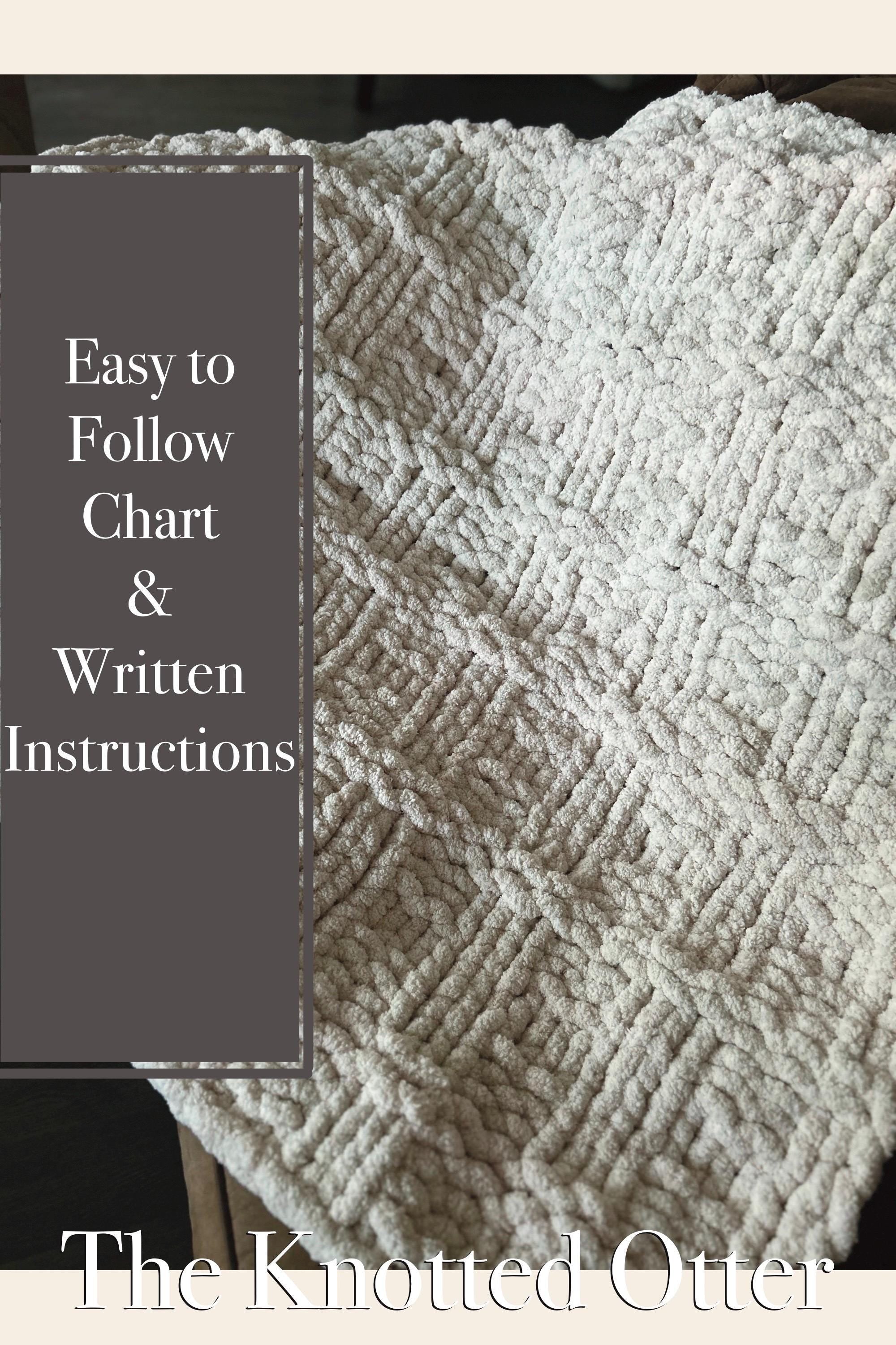 Easy Textured Blanket- Finger Knit Pattern – Finger and Loom (PDF Download)