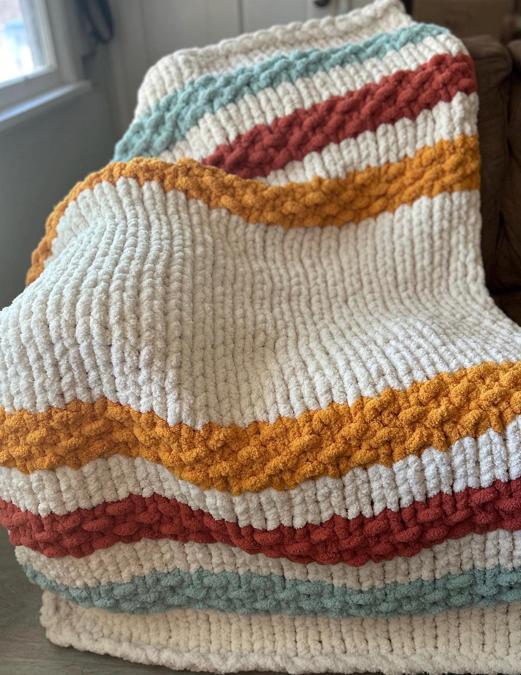 Summer Waves - Finger Knit Pattern – Finger and Loom (PDF Download)