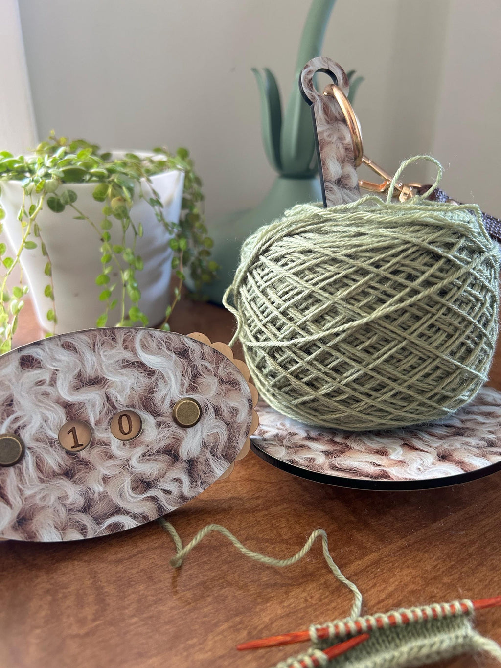 Row Counter for Knitting and Crochet Sheep’s Wool Pattern