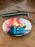 Row Counter for Knitting and Crochet Dumpster on Fire