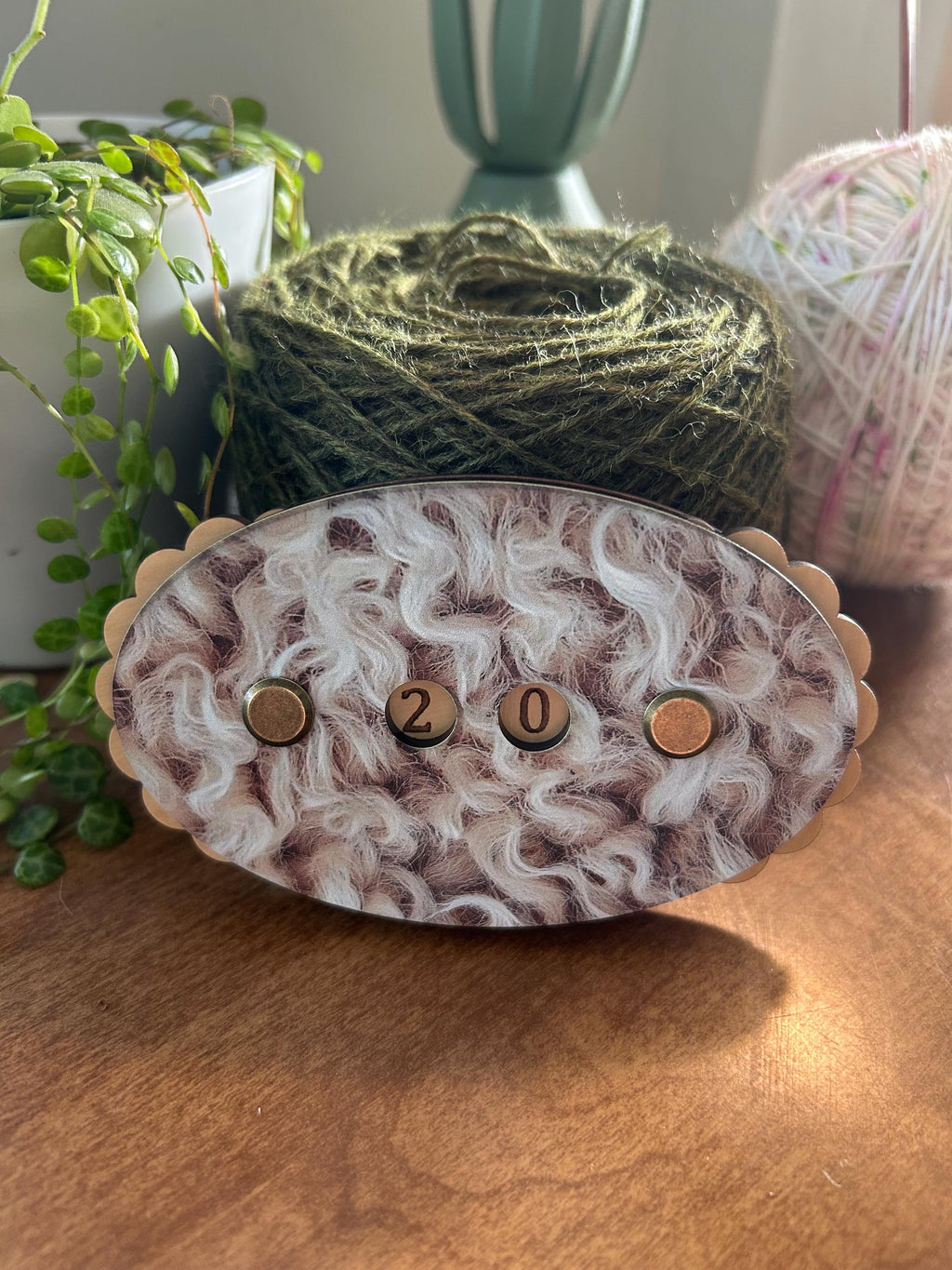 Row Counter for Knitting and Crochet Sheep’s Wool Pattern