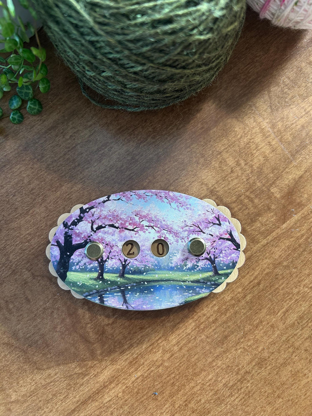 Row Counter for Knitting and Crochet Cherry Blossom Tree