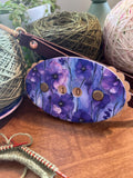 Row Counter for Knitting and Crochet Blue Violets Pattern