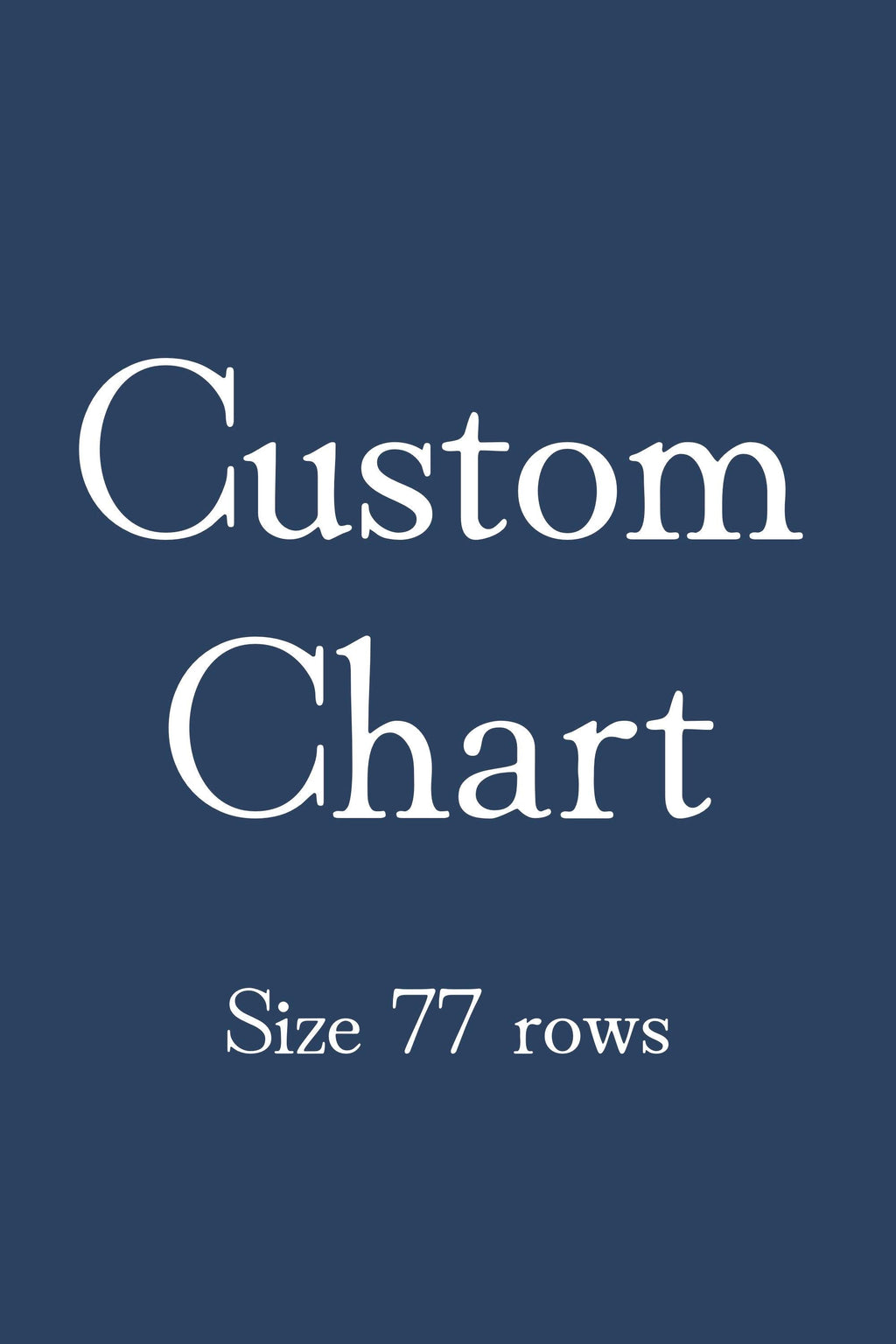 Custom Chart - Finger Knit Pattern - (PDF File Only) - Chunky Blanket Pattern