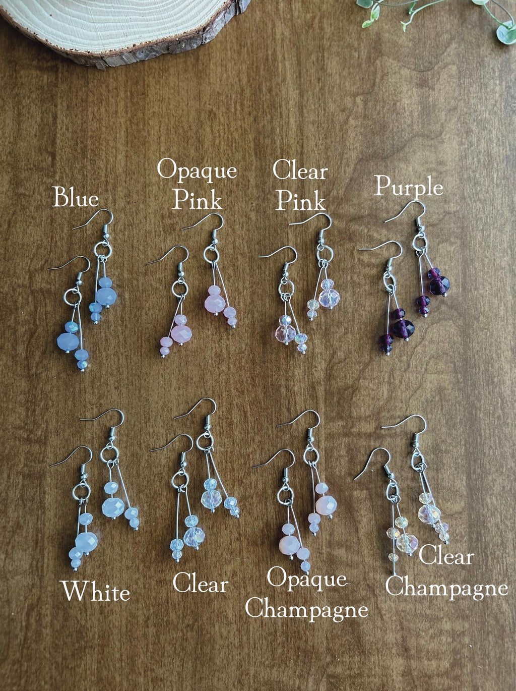Dangle Earrings | Glass Bead Earrings | Gemstone Dangle Earrings