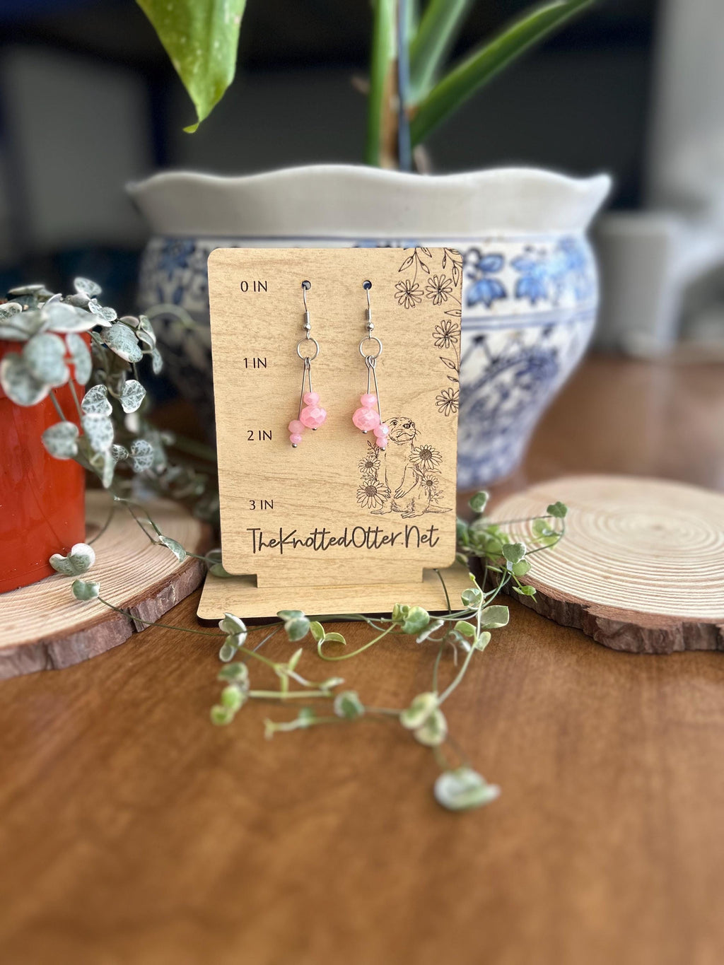 Dangle Earrings | Glass Bead Earrings | Gemstone Dangle Earrings